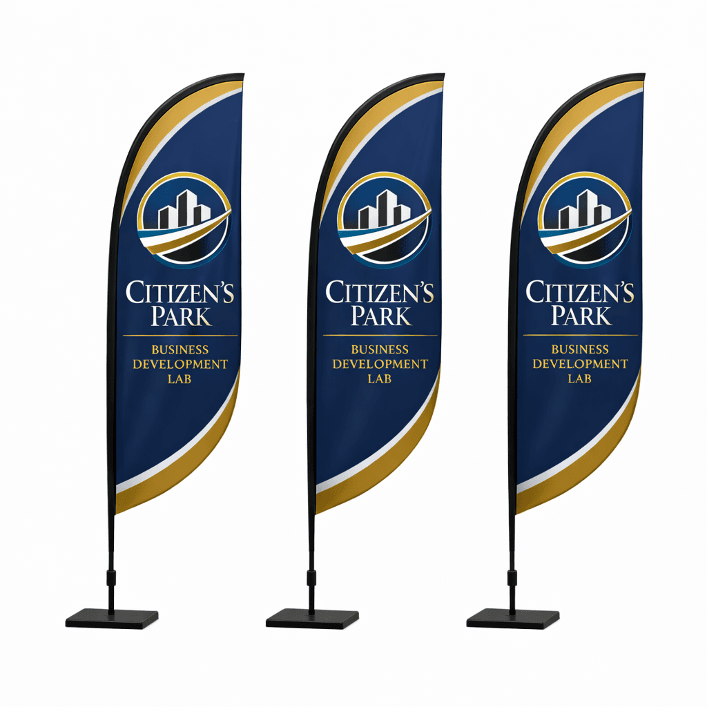 CPOCC Business Development Lab feather banner mockups